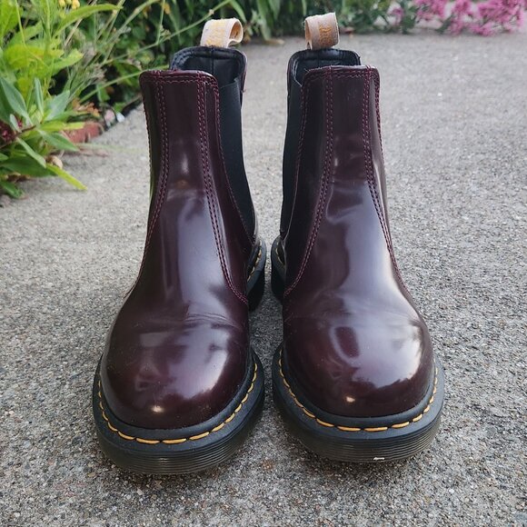 Dr. Marten's Vegan Chelsea Boot - W 8, EU 39 - Cherry Red - Picture 3 of 8